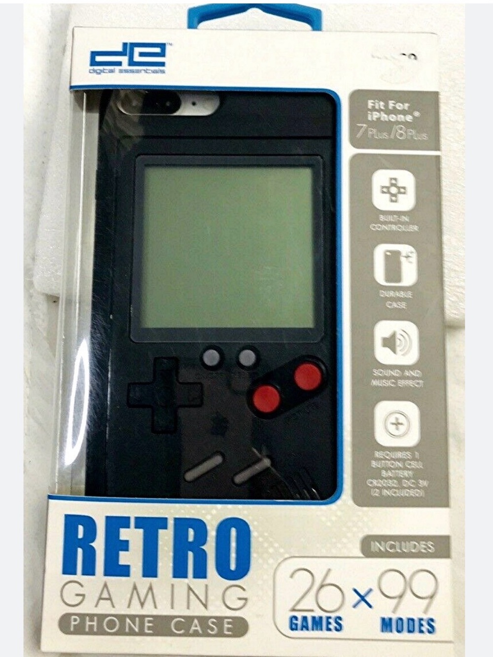 Retro Gaming Phone Case for iPhone 7 Plus/8 Plus - Black